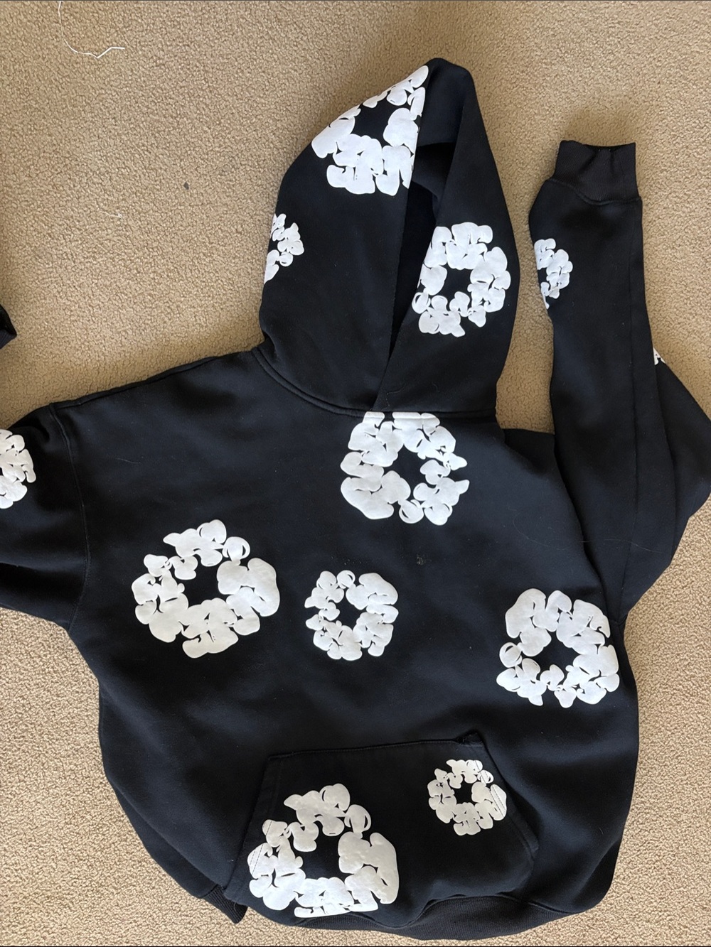 Gently used Demin Tears Cotton Wreath hoodie